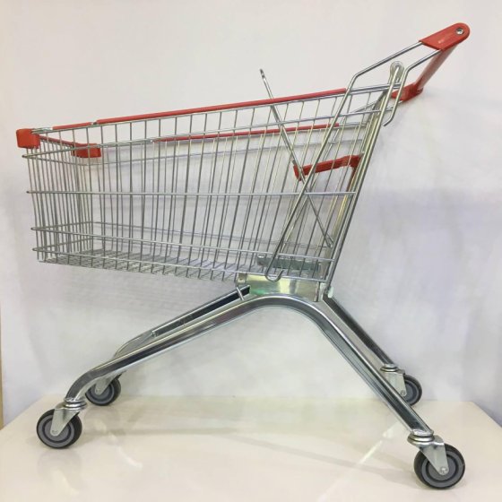 Red Wire Shopping Trolley (125)