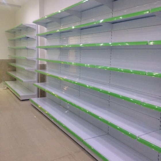 One sided store shelf